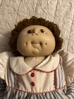 1984 MN Thomas Cabbage Patch Kids Doll Brown Hair Brown Eyes 18" Girl Dimples