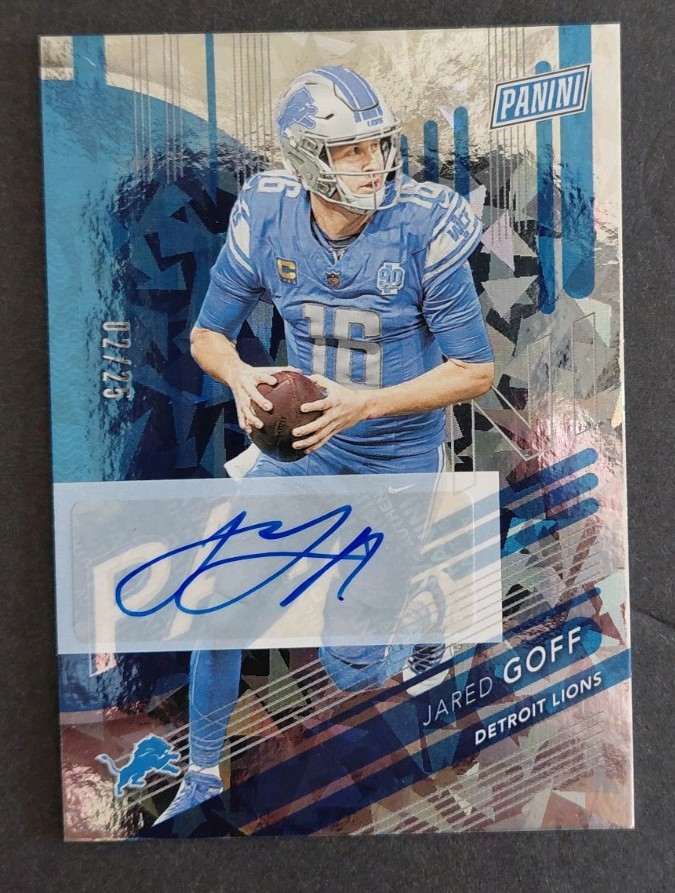 2024 PANINI NATIONAL CONVENTION JARED GOFF AUTO CARD #9 2/25 DETROIT LIONS 