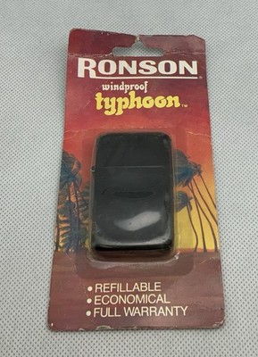 Ronson Windproof Typhoon Refillable Lighter.  Sealed. Old Vintage.  NOS (EB)
