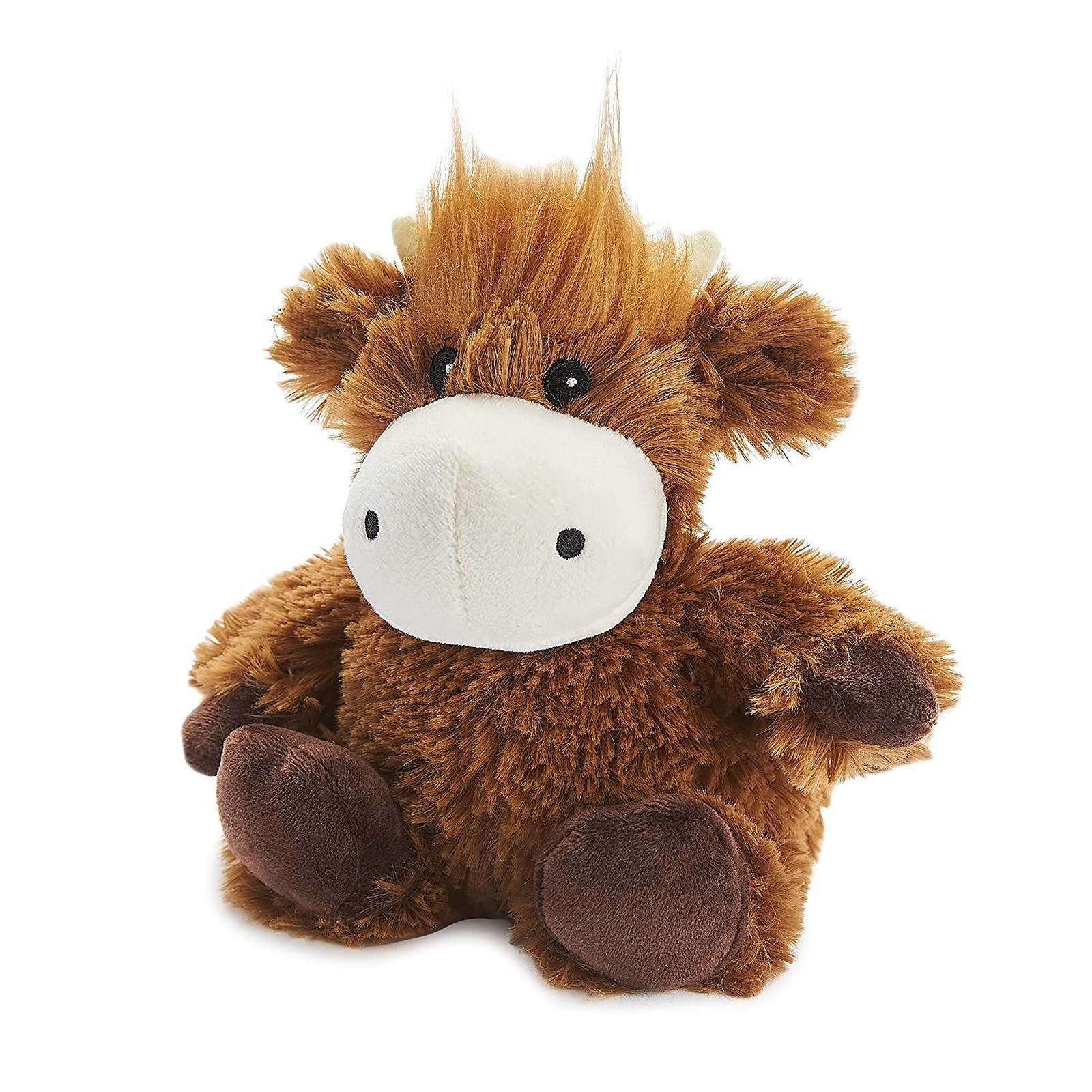 Microwavable Heatable Hot Cold Heat Pack Soft Toy Junior 9"" Highland Cow