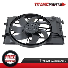 Radiator Cooling Fan Assembly For Mercedes-Benz C320 C240 C350 C32 AMG Bolt On