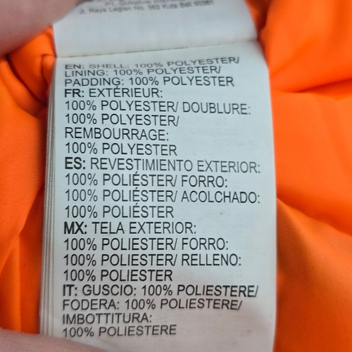 Quicksilver Snowboarding Jacket Kids 6/ 7 Orange Mission Dry Flight 5K Winter - Picture 10 of 11