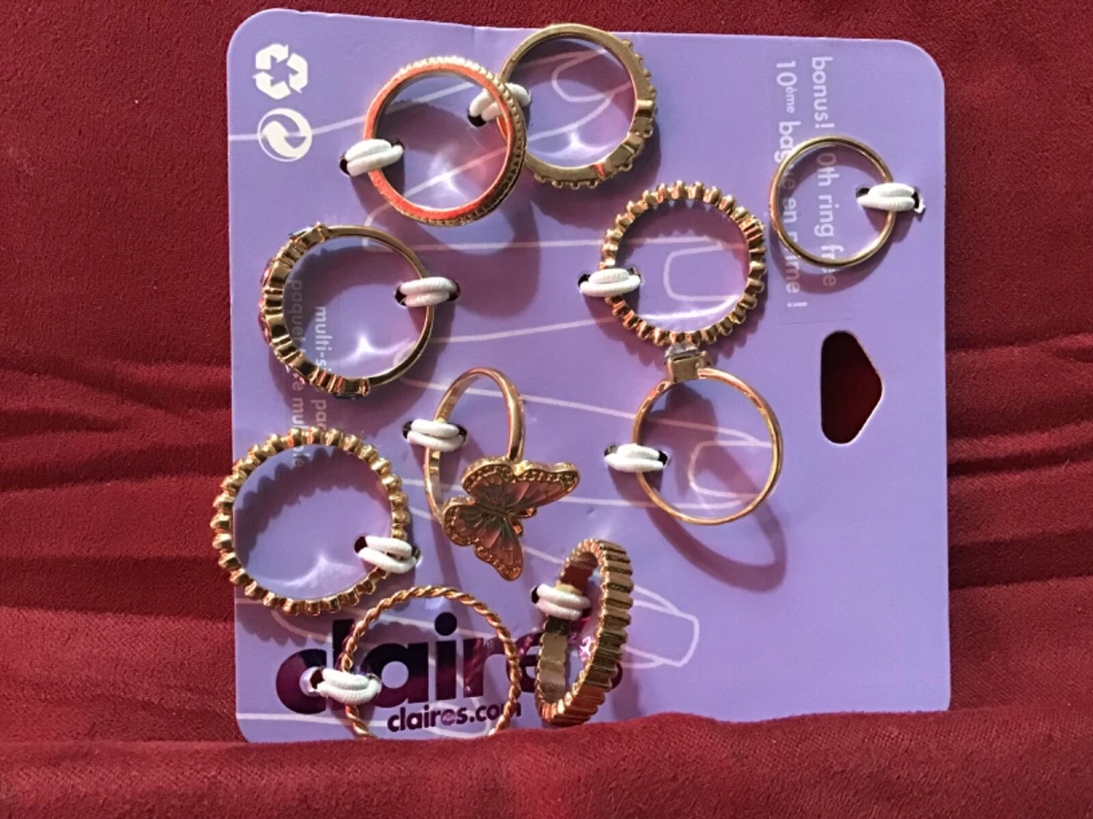 Claire's rings shop