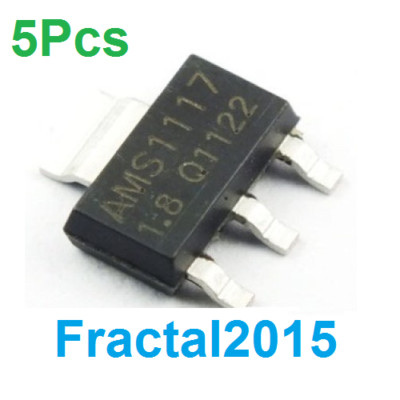 5PCS AMS1117-1.8 Spannungsregler 1.8V 1A SOT-223 Integrierter Schaltkreis