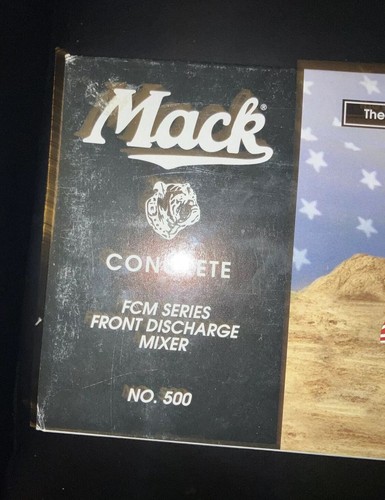 First Gear Model 19-2878: Mack Concrete, FCM Series Front Discharge Mixer No.500 - Picture 11 of 14