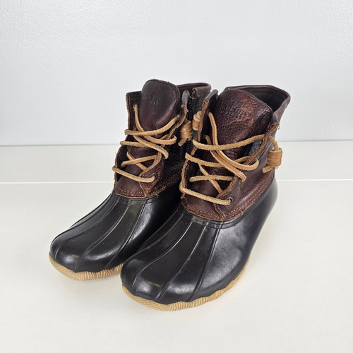 Botas de Lluvia SPERRY Pato Para Mujer Talla 5.5M Top Sider Agua Salada Marrón Impermeables - Imagen 3 de 6