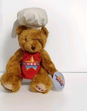 2005 HEB Grocery Store 100th Anniversary Celebration Chef Plush Bear 14" Sitting