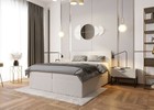 Boxspringbett Schlafzimmerbett HAVANA 180x200 BEIGE Bettkasten + Topper SOFORT