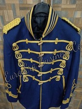 New Napoleonic British Army Officer Ceremonial Hussars Tunic Jacket In All Size