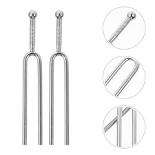 2Pcs Musical Accessories Special Tuning Forks for Guitar A 440hz Standard Silver