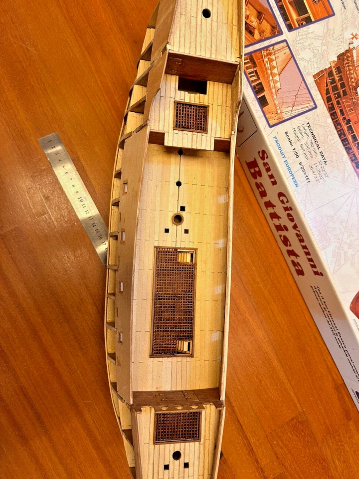 Veliero Galeone San Giovanni Battista kit con scafo montato modellismo navale - Immagine 2 di 4