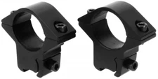 Scope Rings 3/8" Dovetail Airgun Rimfire Rifle Low Rise 1"  Black Aluminum 20mm