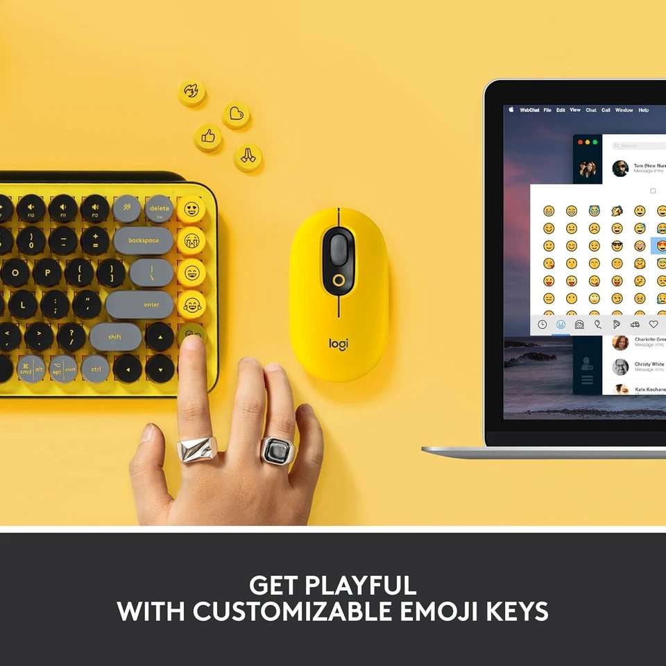 Logitech Pop Keys Wireless Mechanical Keyboard With Emoji Keys - Brand New - Image 3 of 4