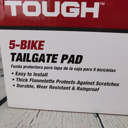 Full Size Truck Tailgate, Bike Rack Carrier Protection Pad, Fits 5 Bikes, Black - Picture 8 of 13