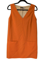 Zara Orange Sleeveless Mini Dress Women's Medium