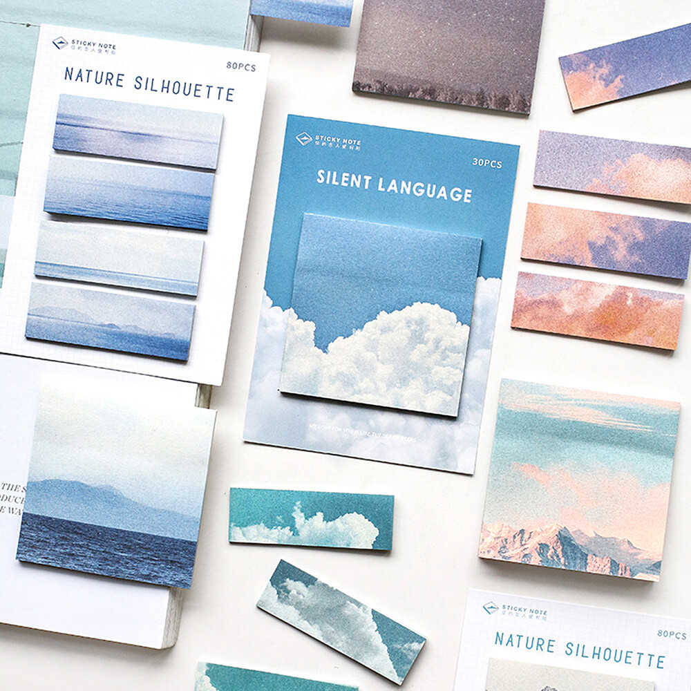 Eco-Friendly Sticky Notes Memo Pad for DIY Stationery and Bookmarks-image