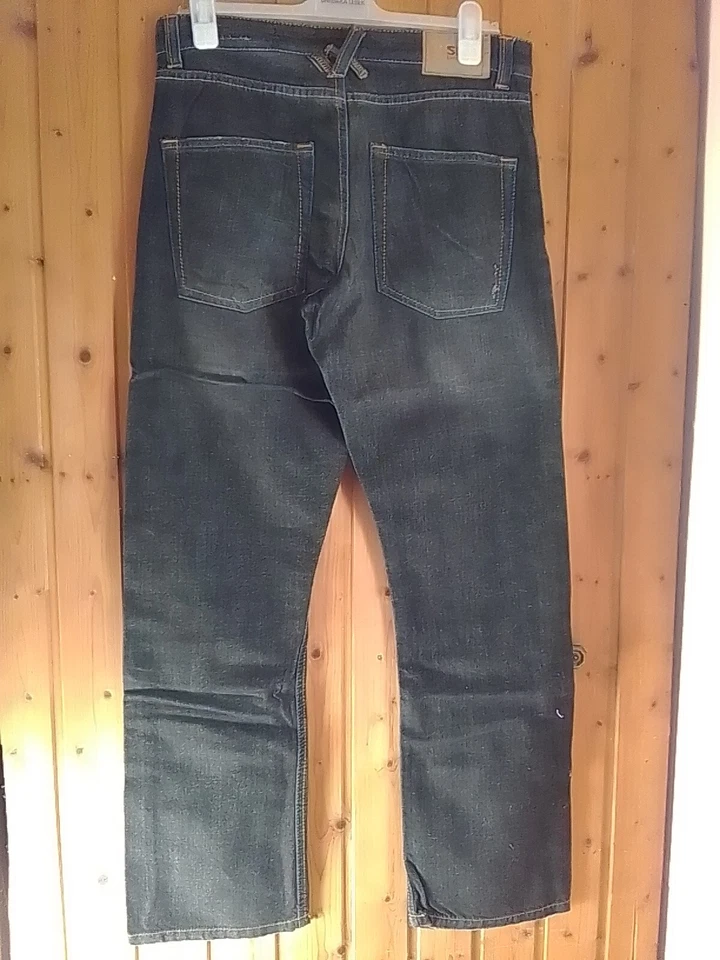 Denim.  Jeans.  von SPF Springfield    W32 L34     schwarz.  bunte Nähte  - Bild 2 von 2