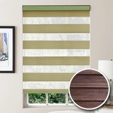 Window Blinds Sunshine Stripe Light Filtering Zebra Roller Shade Custom Made