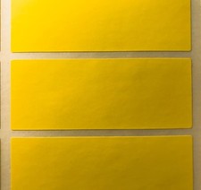 Large Gelb 30 x 78mm Farbcode Rechtecke Filmetiketten / Ablage Aufkleber