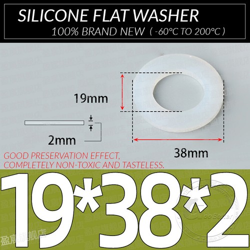 Flachdichtung Silikon Gummi-dichtung Schnurstärke 2MM Flach Dichtung Fittinge - Bild 113 von 117