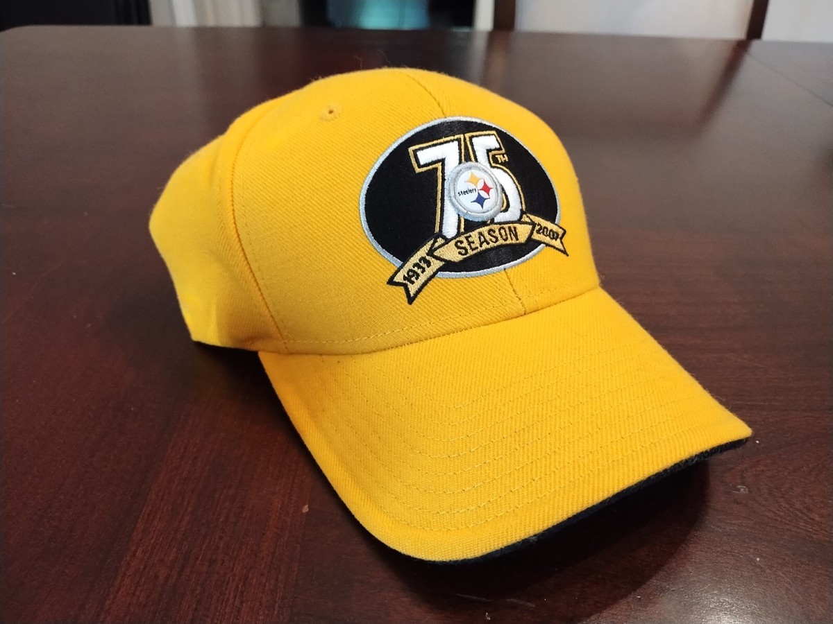 Pittsburgh Steelers Reebok 75th Anniversary Hat Cap 1933-2007