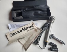 Technics Rp-3500e Electret Condenser Microphone W/ Stand Box Paperwork