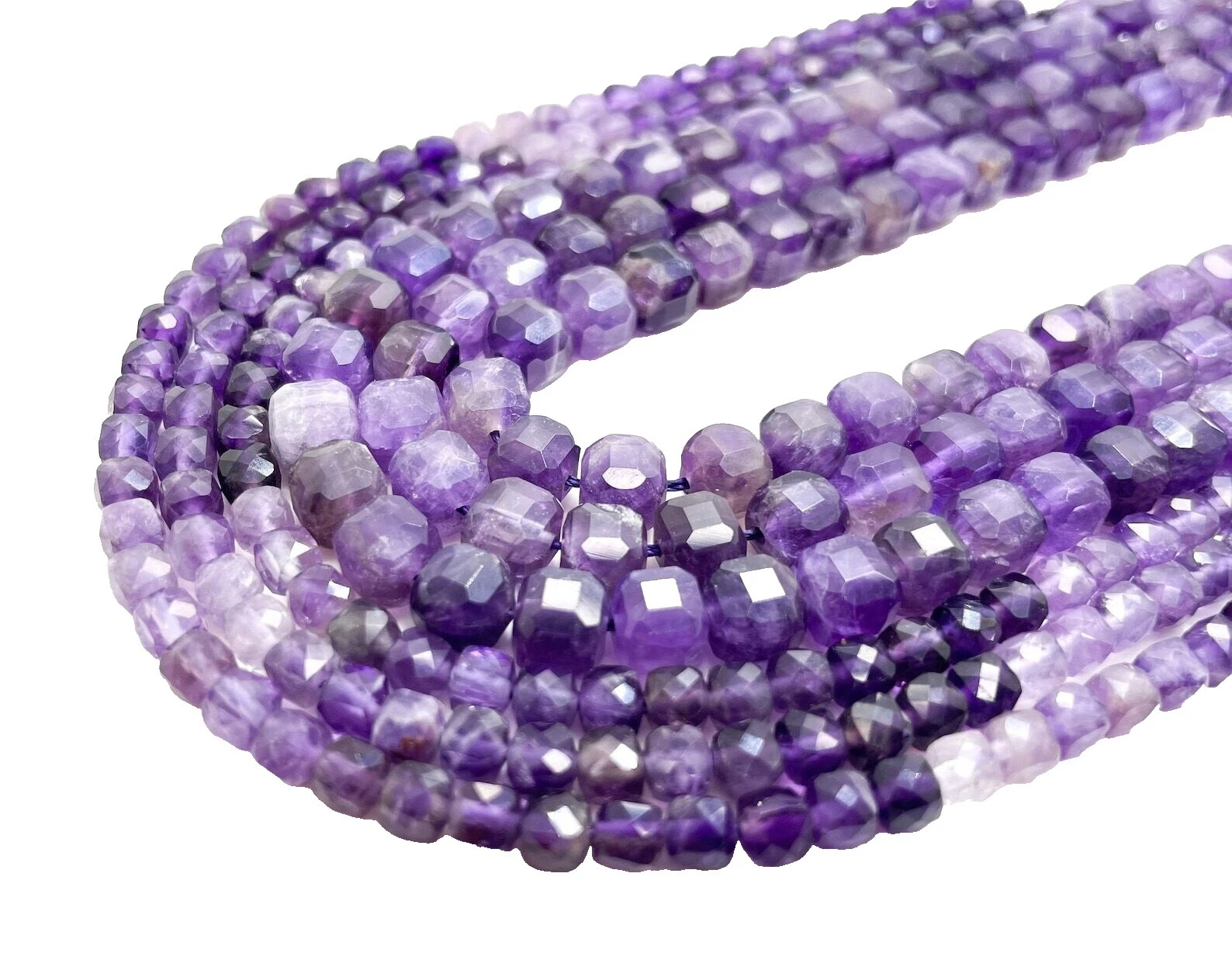 Square Gemstone 6 - 6.9 mm Size Jewelry Making Beads