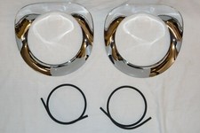 Pair 1955 56 57 Chevy Gmc Pickup Truck Headlamp Headlight Chrome Steel Bezels Pair 1955 56 57 Chevy Gmc Pickup Truck Headlamp Headlight Chrome Steel Bezels