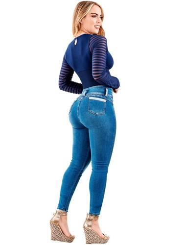 Jeans Colombianos Levanta Cola Stretch Butt-Lifter Skinny Leg Pants LT.ROSE 2017 - Picture 2 of 8
