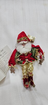 Mark Roberts Cookies and Milk Fairy IOB Limited Edition Red Gold Green