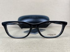 Coach HC 6150 5582 Black Glitter Sig C Eyeglasses 53-17-140 Frames - NEW