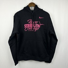 Nike Kay Yow BCA Breast Cancer PLAY4KAY Team Issued Black Hoodie Men  s Size M