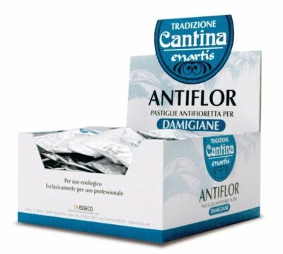 ENARTIS Antifioretta per damigiana da 20 a 200 litri antispunto 12 pastiglie da 1 g