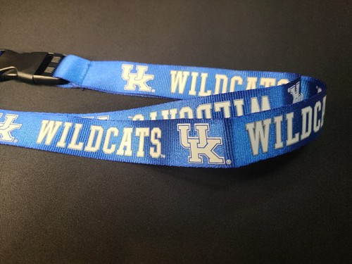 Kentucky Wildcats NCAA Deluxe Lanyard With Detachable Keychain Clip 1" X 22" - Picture 3 of 4
