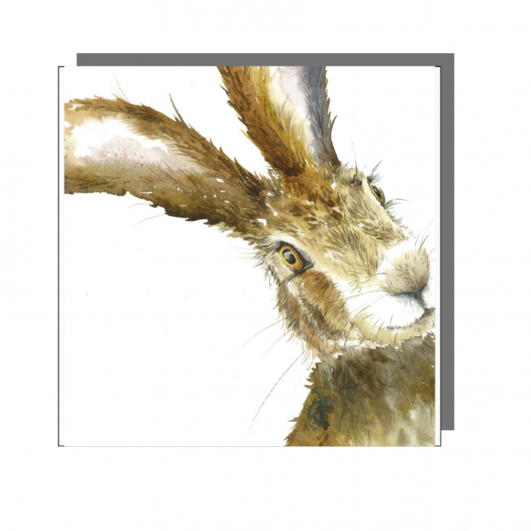 Hare in a Flash - Hare Selfie Card Mothers Day Easter Sarah Reilly Love Country