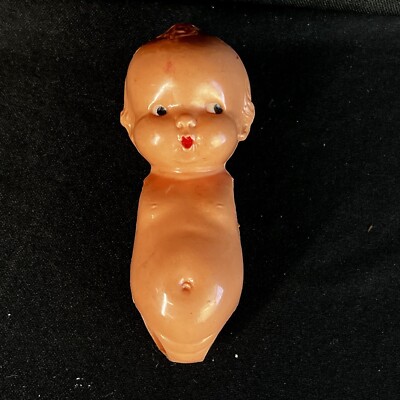 Vtg Irwin Kewpie Doll Celluloid Parts Body Torso Head Shaker No Arms 1950s USA