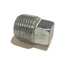 STEEL SQUARE PLUG 3/8" MALE NPT MNPT HYDRUALIC/FUEL/AIR/WOG