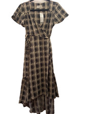 Urban Outfitters NWT blk wht wrap dress smallest