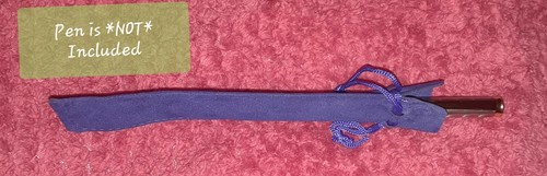 Luxurious *BLUE* Velvet Pen Pouch - for ALL Types of WRITING Tools! BRAND NEW! - Picture 7 of 12