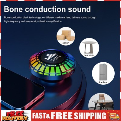 Bone Conduction Bluetooth-compatible Speaker Portable Colorful for Home Lighting