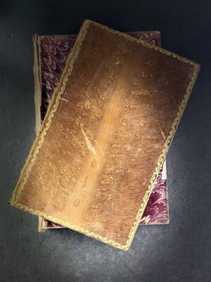 1874 Boswell Life of Samuel Johnson Vol 3 Tree Calf Leather Gilt Binding
