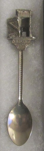 #185) SILVER PLATED TEA SPOON DINKUM DUNNY OUTHOUSE TOILET SHED PIT LATRINE - 第 1/2 張圖片