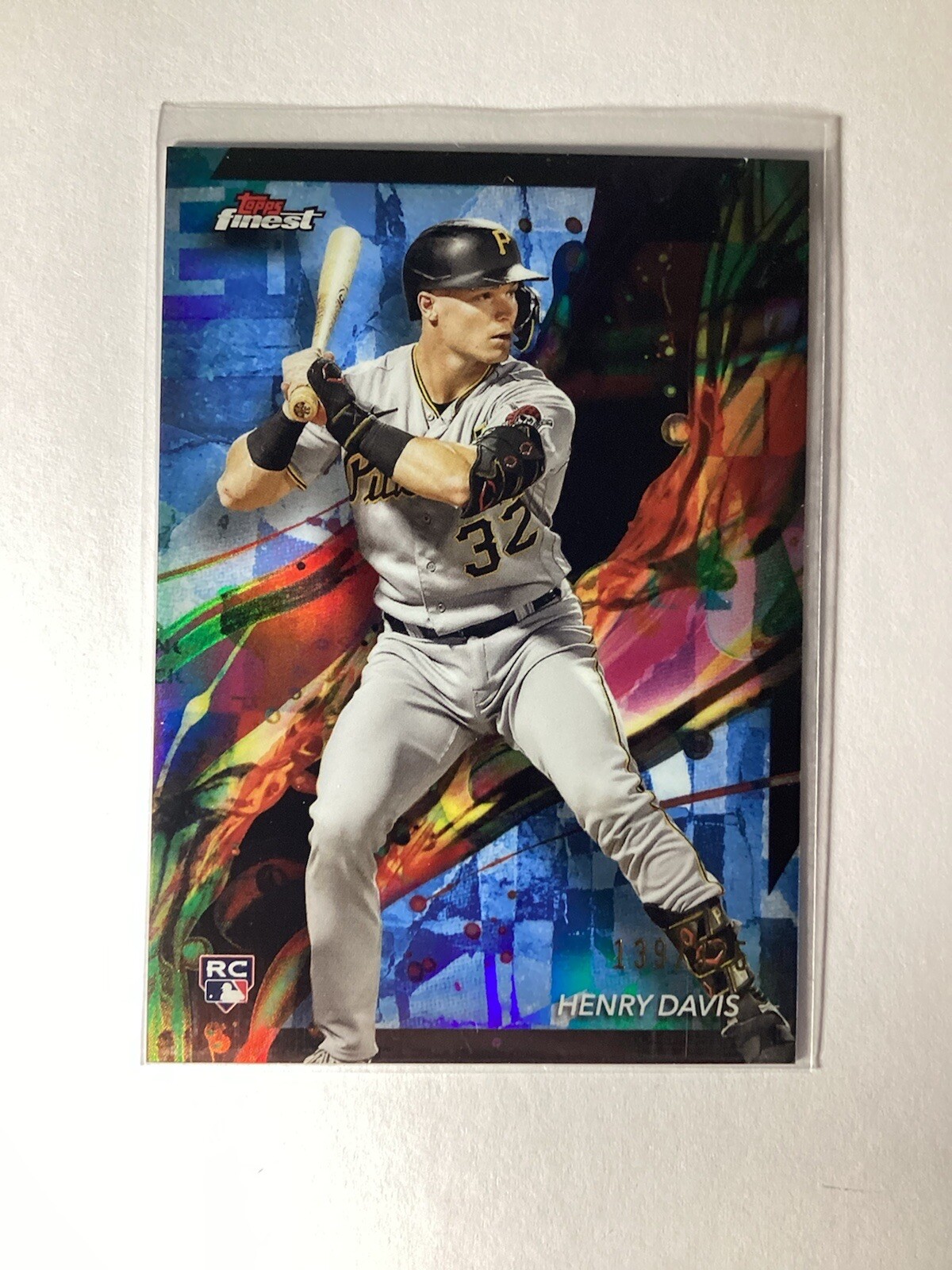 2024 Finest HENRY DAVIS #15 - Sky Blue Refractors - #/325 - PITTSBURGH PIRATES