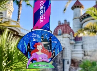 2024 Disney Princess Ariel 5K Medal RunDisney Walt Disney World