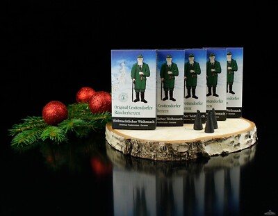 Crottendorfer Räucherkerzen, Räucherkegel Erzgebirge, Weihrauch, 5x Packung 