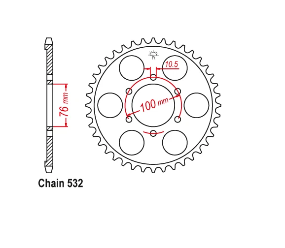 Piñón trasero PBI 54T Suzuki GSX-R 1100 GSXR1100 GSX1100F Katana RF900 Foto 3 de 3