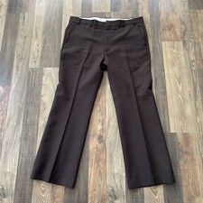 LP Levi  s Panatela Sportswear Size W36 L28 Brown Pants Polyester USA 70s