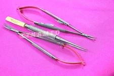TC 3 Castroviejo Micro Scissors Needle Holder STR+ CVD Forceps Dental EYE-GERMAN