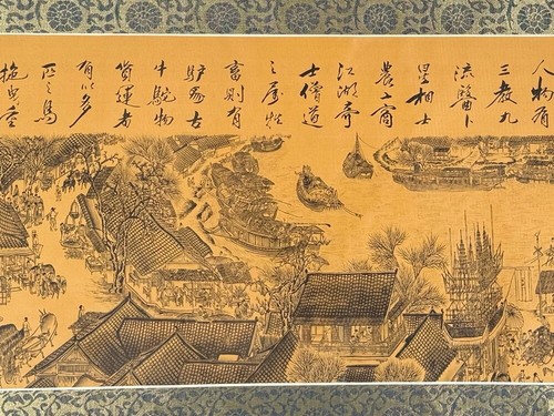 Qingming Shanghe Tu - Along the River During Qingming Festival - Chinese Scroll - Picture 6 of 20
