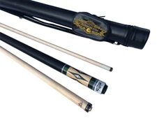 Champion Noroc Pool Cue Stick, Black Case,Low Deflection Shaft,Pro Taper, Uniloc